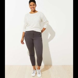 NWT LOFT Plus Sailor Sateen Leggings